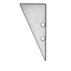 Accessory for profile HIDE TRIANGLE - aluminium endcap EC91 incl. screws, anodized aluminium