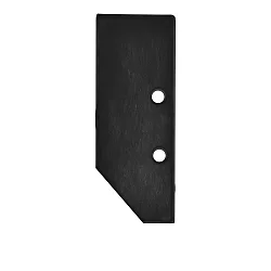 Zubehör für Profil HIDE ASYNC - Aluminium-Endkappe EC92 inkl. Schrauben, Schwarz RAL 9005