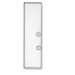 Zubehör für Profil HIDE BOTTOM - Aluminium-Endkappe EC94, inkl. Schrauben, Weiß RAL 9003