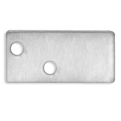 Zubehör für Profil FURNIT6 D / S - Aluminium-Endkappe EC95, inkl. Schrauben, Alu eloxiert