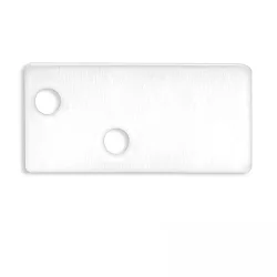 Zubehör für Profil FURNIT6 D / S - Aluminium-Endkappe EC95, inkl. Schrauben, Weiß RAL 9003