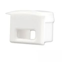 Accessory for profile DIVE12 - endcap (1 pc.), EC8W, white, with cable opening