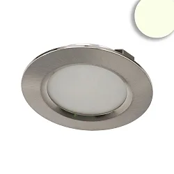 LED Möbeleinbaustrahler MiniAMP silber, 3W, 60°, 24V DC weißdynamisch, dimmbar