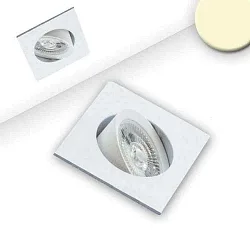 LED Einbauleuchte Slim68 weiß, eckig, 9W, warmweiß, dimmbar