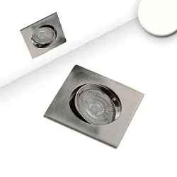 LED Einbauleuchte Slim68 Alu gebürstet, eckig, 9W, neutralweiß, dimmbar