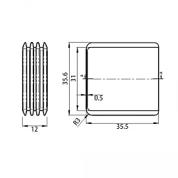 Universal-Push Mini-Dimmer für dimmbare 230V Leuchten/Trafos, 250VA, Steuerung mit Drucktaster, Einbau