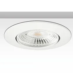 Einbaurahmen ION, rund, Ø 8.7cm, IP20, GU5.3 (12V), 20° schwenkbar, Aluminium, Weiß