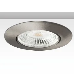 Einbaurahmen ION, rund, Ø 8.7cm, IP20, GU5.3 (12V), 20° schwenkbar, Aluminium