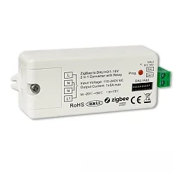 ZIGBEE auf DALI DT6/DT8 oder 0/1-10V Signal Konverter + 5A Schaltrelais, 110-240V AC, max. 1200W