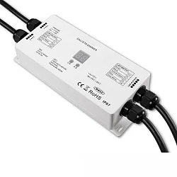 DALI DT8 1 Adresse RGB+W PWM-Dimmer IP67, 4 Kanal, 12-36V 4x5A, 48V 4x3A, mit Digital-Display