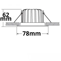 Outdoor LED Einbaustrahler SYS-68 MiniAMP, IP65, 24V DC, CRi> 90, dimmbar, exkl. Cover, steckerfertig, 8W 3000K 975lm 60°