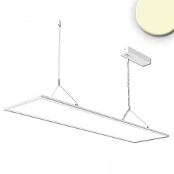 LED Hängeleuchte OFFICE UP+DOWN 20+20W, eckig, 30 x 120cm, UGR<19, DALI dimmbar, weiß, 4000K 4000lm 100°/100°