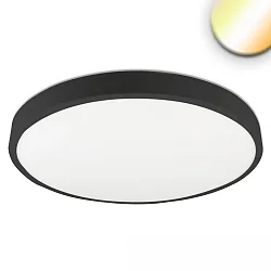 LED Deckenleuchte PRO, Ø 50cm, 36W, ColorSwitch 2700K|3000K|4000K, dimmbar, Schwarz