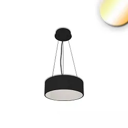 LED Hängeleuchte, Ø 40cm, 28W ColorSwitch 3000|3500|4000K 1670lm 120°, dimmbar, Schwarz