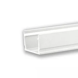 LED Aufbauprofil / Einbauprofil SURF10, Aluminium, 200cm, weiß RAL 9010