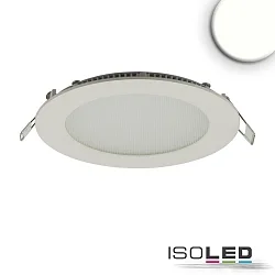 LED Downlight, rund, 9W, CRI90, IP42, ultraflach, blendungsreduziert, dimmbar, 3000K, weiß