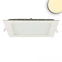 LED Downlight, eckig, 15W, CRI90, IP42, ultraflach, blendungsreduziert, dimmbar, 3000K, weiß