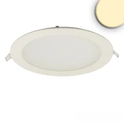 LED Downlight, rund, 18W, CRI90, IP42, ultraflach, blendungsreduziert, dimmbar, 3000K, weiß