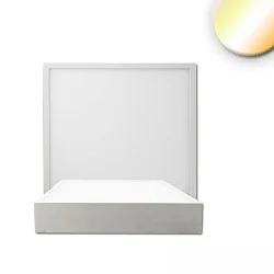 LED Deckenleuchte PRO, eckig, 120mm, 8W, ColorSwitch 2700|3000|4000K, IP20, dimmbar, weiß