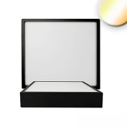 LED Deckenleuchte PRO, eckig, 225mm, 24W, ColorSwitch 2700|3000|4000K, IP20, dimmbar, schwarz