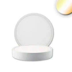 LED Deckenleuchte PRO, rund, 120mm, 8W, ColorSwitch 2700|3000|4000K, IP20, dimmbar, weiß