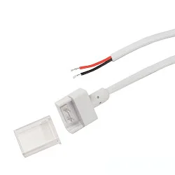 Clip-Kabelanschluss 200cm für 2polige IP68 Flexstripes mit Breite 12mm und Pitch-Abstand >8mm