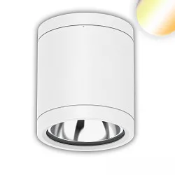 LED Deckenaufbaustrahler, 10W, ColorSwitch 3000|4000|5000K, IP65, dimmbar, weiß