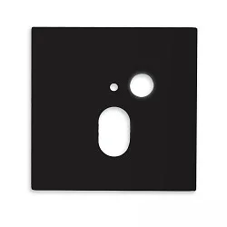Cover Aluminium eckig für Wandeinbauleuchte SYS-WALL68 mit PIR Sensor, IP54, schwarz