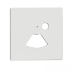 Cover Aluminium eckig für Wandeinbauleuchte SYS-WALL68 mit PIR Sensor, IP54
