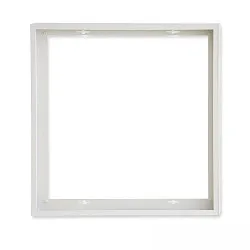 Aufbaurahmen für LED Panels 600x600mm, Höhe 5cm, steckbare Schnellmontage, IP20, weiß