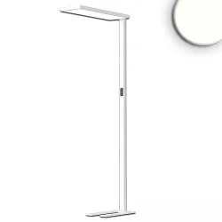 LED Stehleuchte OFFICE PRO Up&Down, 80W|20W, UGR<19, 4000K, IP40, dimmbar, silber