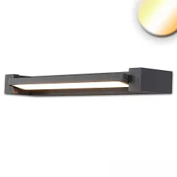 LED Wandlampe, 20W, ColorSwitch 2700|3000|4000K, IP20, schwenkbar, schwarz