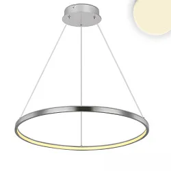 hanging luminaire RING IP20, brushed aluminium 