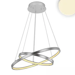 hanging luminaire RING IP20, brushed aluminium 
