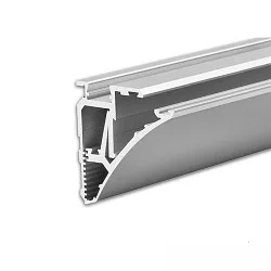LED Glaskantenprofil Regal, 2m, Aluminium eloxiert