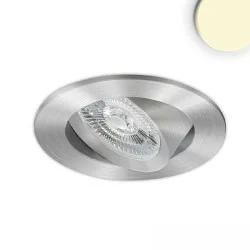 LED Einbauleuchte SLIM68 MINI AMP, rund, 8W, 24V DC, 3000K, IP40, Alu gebürstet