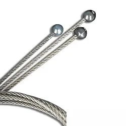 Stahlseil mit Kugelkopf, 1,5mm, 1,5m