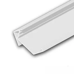 LED Eckprofil CORNER18, für LED Strips bis 1.8cm Breite, Neigung 60° / 30°, Aluminium, 200cm, weiß RAL 9003