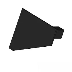 end cap EC110L (CORNER18) left, set of 1, closed, black
