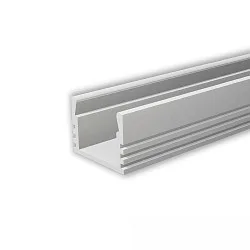 LED Montageprofil MAXI-AB V2, Aluminium, 200cm, alu eloxiert