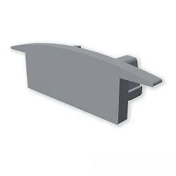 Zubehör für Profil MINI-EB V2 / SURF/DIVE 12 - Endkappe EC229, gerade, 1 Stk., grau