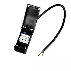 Anschlussbox 2x3-polig, 0,5-2,5mm², max. 450V/16A zur Durchverkabelung, mit 30cm Anschlussleitung