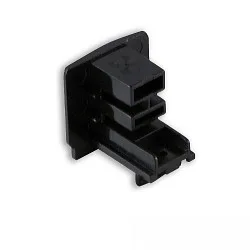 Zubehör für 3-Phasen Aufbauschiene SURFACE (DALI) - Endkappe, weiß, 1 Stück, Kunststoff, schwarz