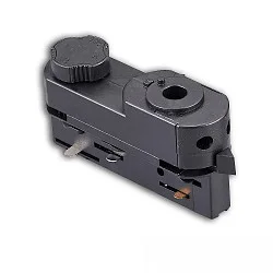 3-Phasen Universal-Schienenadapter (DALI) - für Leuchten mit offenem Kabel, 230V AC, belastbar bis 10kg, DALI steuerbar