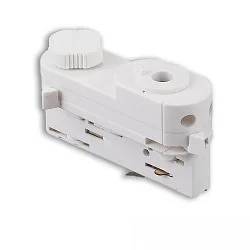3-Phasen Universal-Schienenadapter (DALI) - für Leuchten mit offenem Kabel, 230V AC, belastbar bis 10kg, DALI steuerbar, weiß