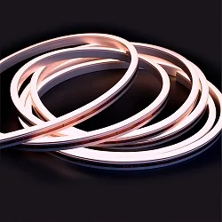Outdoor LED Strip LED NeonPRO RGB CUSTOM B08H12, IP67, 140 LED/m, 24V DC, 14.4W/m RGB, 500cm / 0.8cm, inkl. Clips