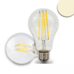 LED Filament-Birnenlampe A60, E27, 4W 3000K 840lm, CRi >90, hocheffizient (215 lm/W), schaltbar, klar