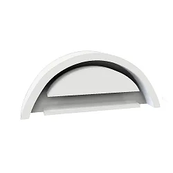 Endkappe für LED T5/T8 Umrüstplatine COVER69, ohne Kabeldurchführung, weiß