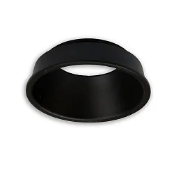 Cover für LED Spot und LED Modul SYS-GU10, rückversetzt, UGR<12, ohne Einbaurahmen, schwarz matt