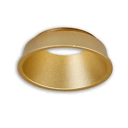 Cover für LED Spot und LED Modul SYS-GU10, rückversetzt, UGR<12, ohne Einbaurahmen, gold